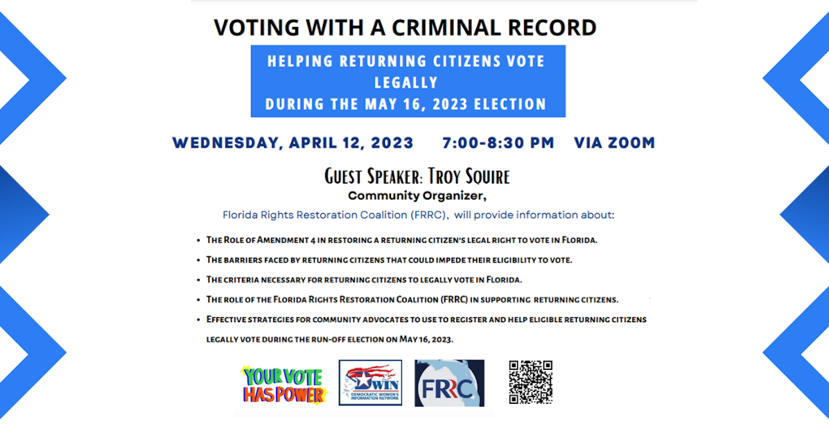 FRRC Voting with a Criminal Record · Duval Dems